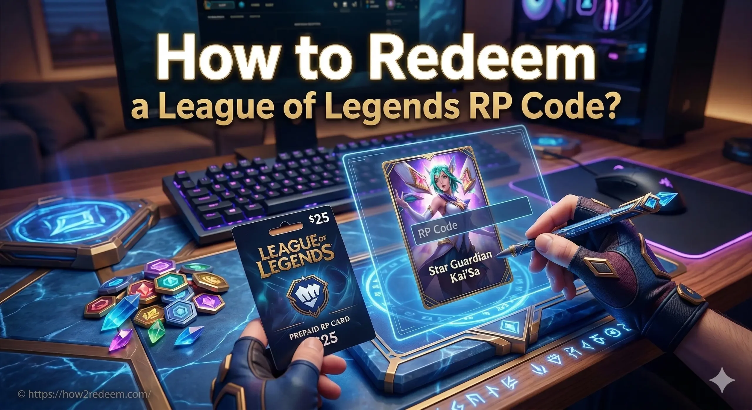 How to Redeem league of legends RP Code?