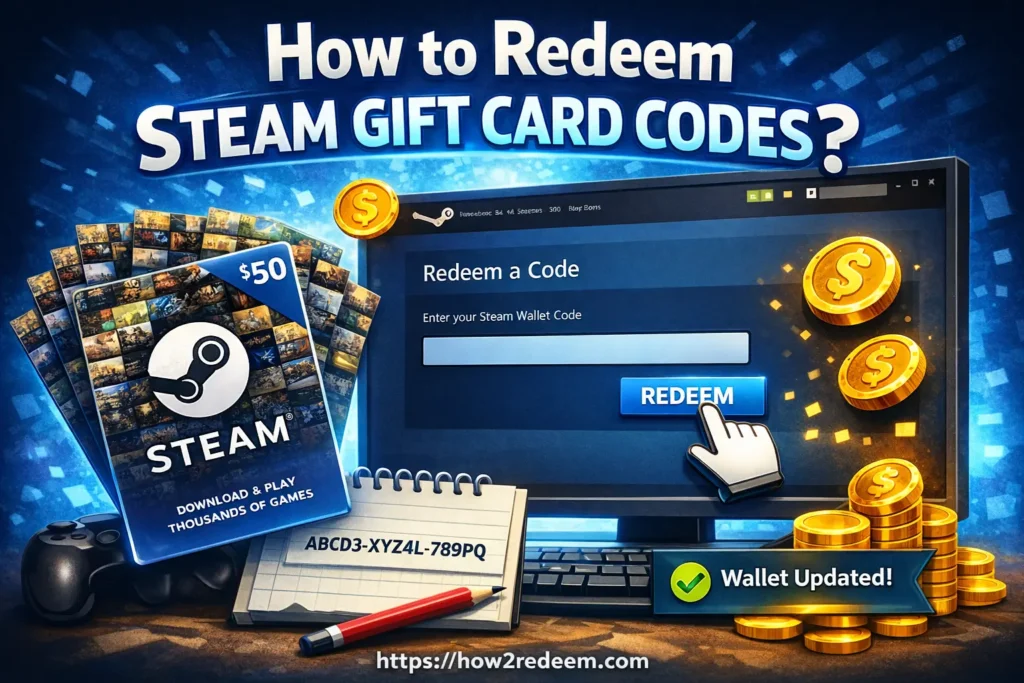 How to Redeem Steam Gift Card Codes